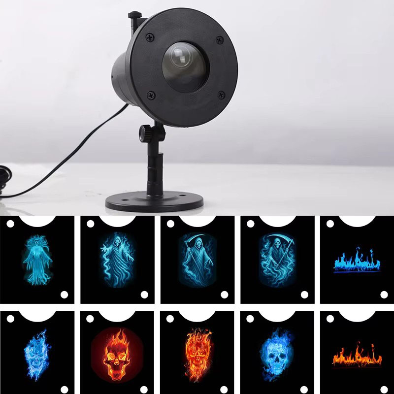 10 Patterns LED Halloween Proj - Slide Film 120 评论和价格