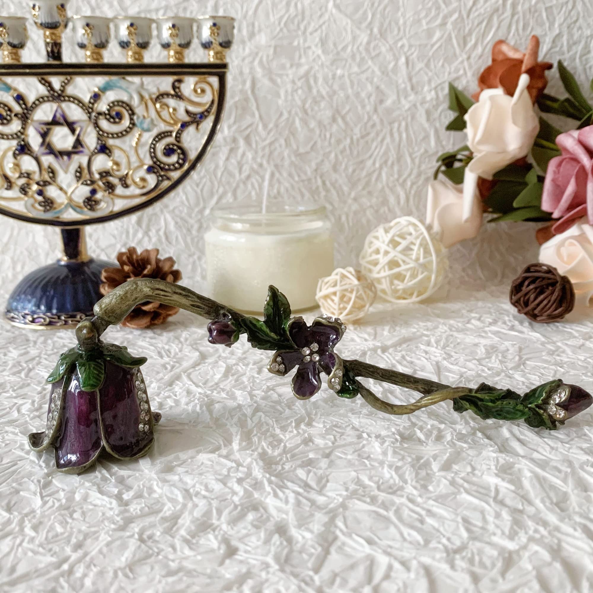 Luxury Menorah Candle Snuffer  - Collectible & Vintage Dolls For Halloween 评论和价格