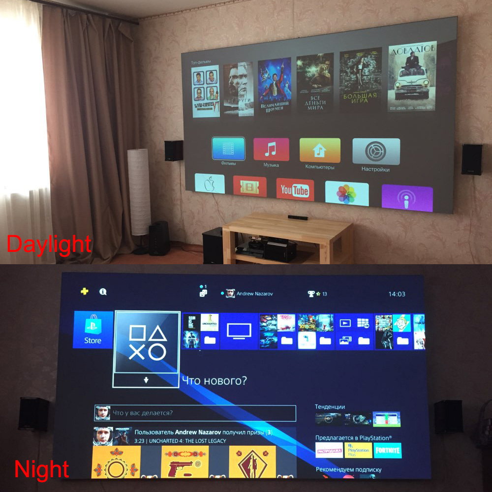 Salange Projector Screen,60 10 - Slide Film 120 评论和价格